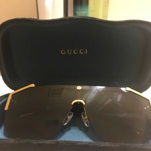 Authentic Gucci Shield Aviator Glasses